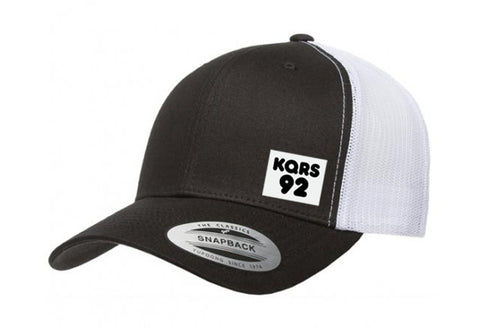 KQRS Black/White Trucker Hat